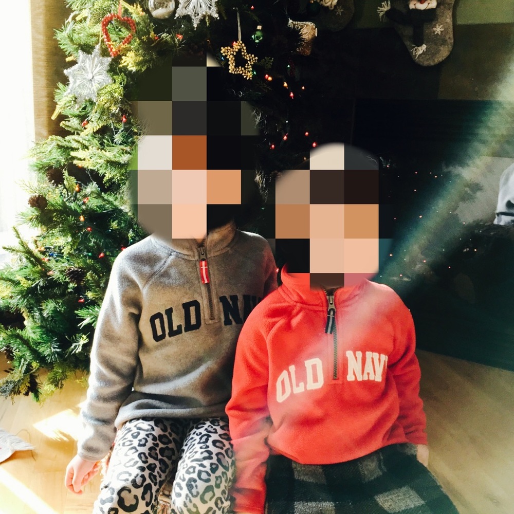 Two boy’s 1/4 zip Tops